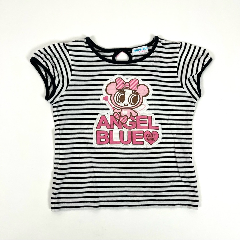 Angel Blue Striped Baby Tee